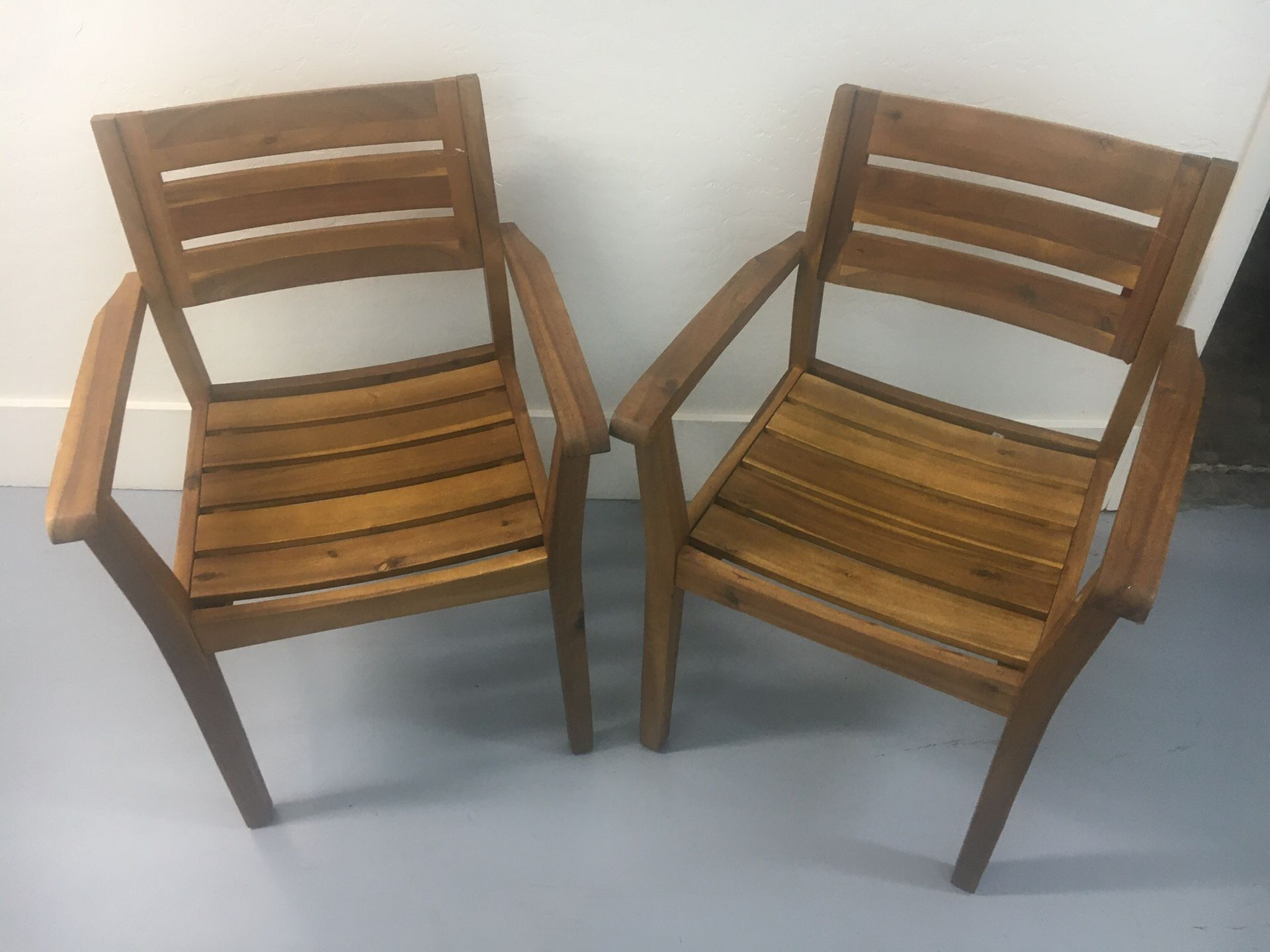 2 Real Teak Chairs