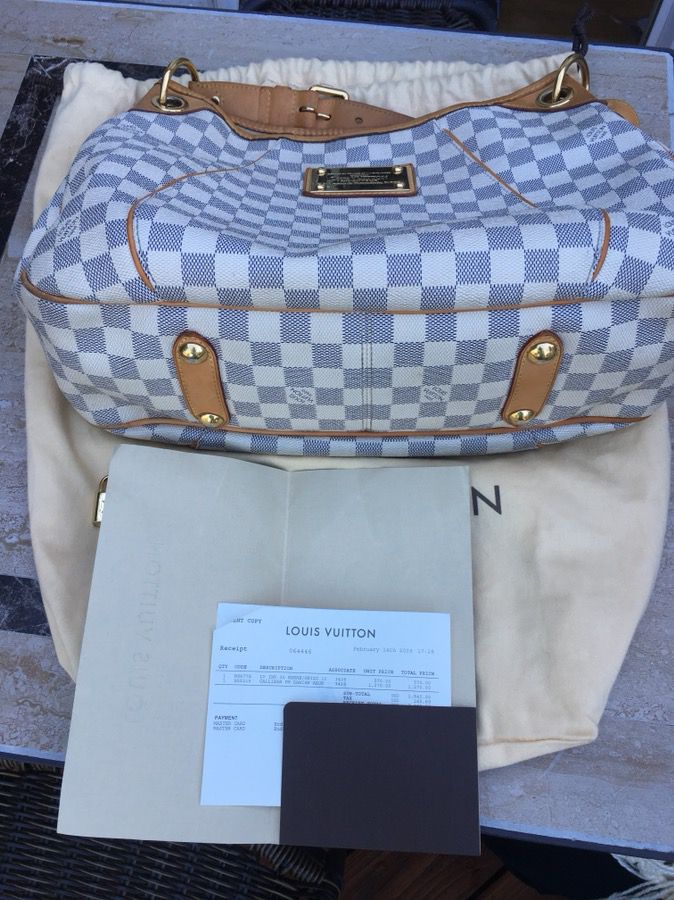Louis Vuitton Galliera Pm Damier Azur great shape No tear or smells , clean  , couple pen stains but nothing big Comes with Authenticity receipt