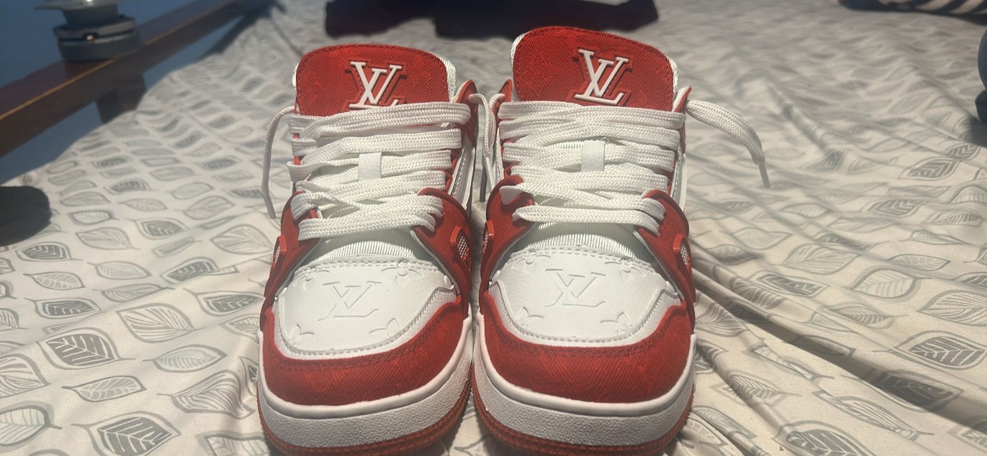 White And Red Lv Trainers