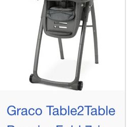 Graco High Chair/ table w/chair