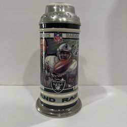 NFL Oakland Raiders Collectible Beer Stein Tim Brown
