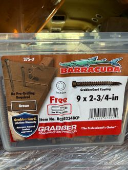 Grabber QuickGrab screws.