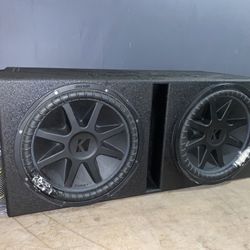 15” Kickers Comp VX, Amp, Capacitor, Apple Car Play Radio 