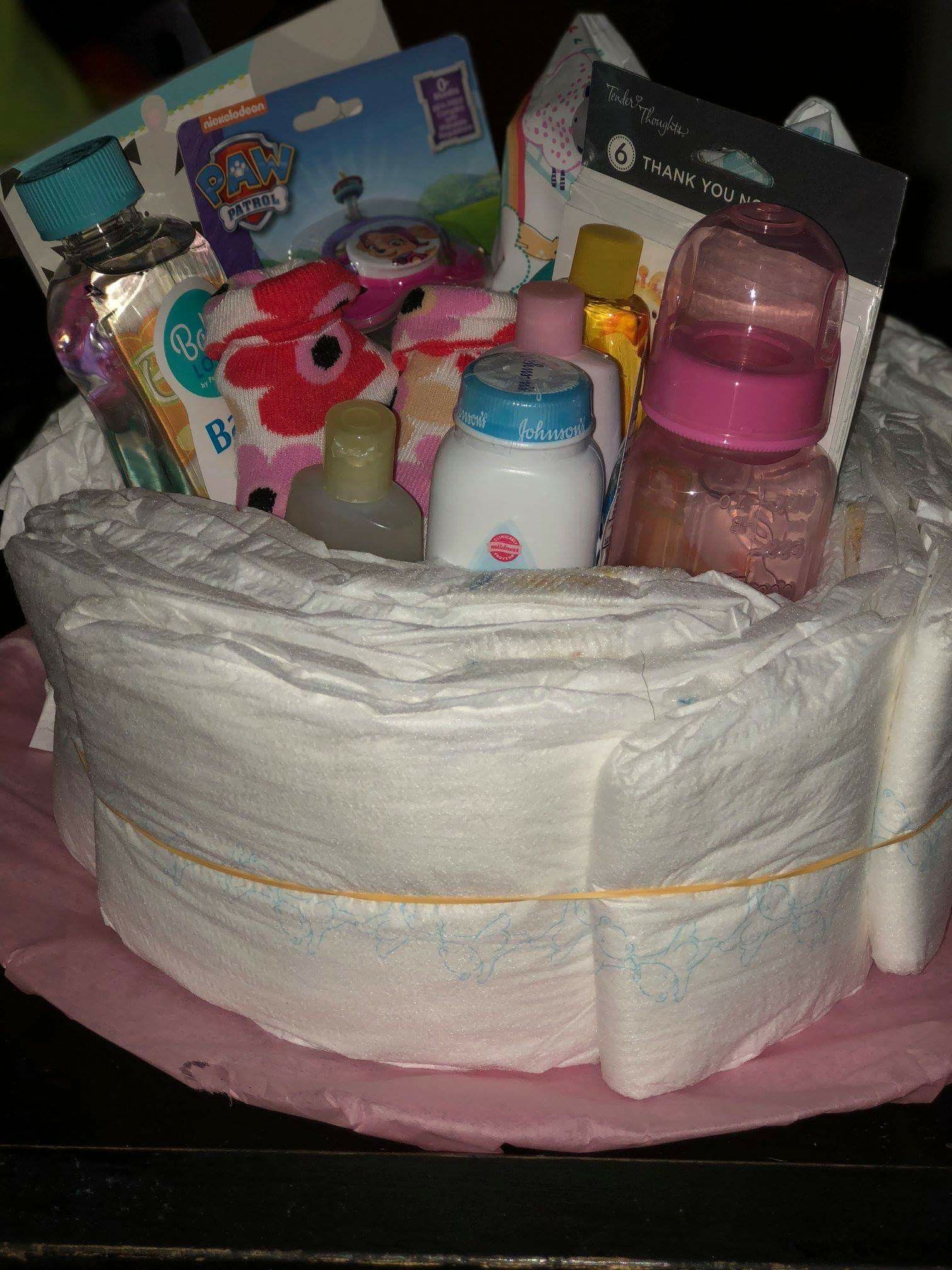Diaper Cakes Filled With Necessities For New Bundle Of Joy