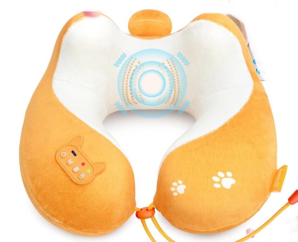 Travel Pillow with Heat,Vibration Massage,Cordless # 11