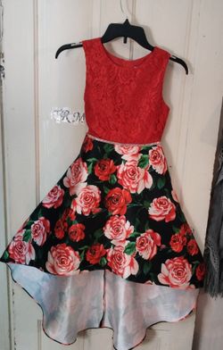 RED FLOWER SUMMER DRESS