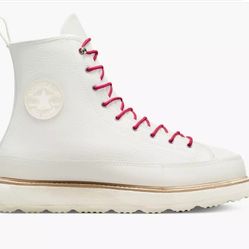 Converse Chuck Taylor Men’s  8.5/10.5 Women's Crafted Boot Hi Egret/Pink