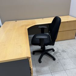 Office Circular Desk With Drawers