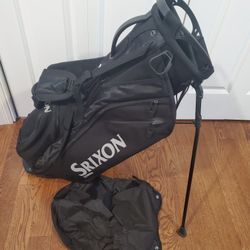 Srixon SRX Black stand Cart Golf Bag with rain cover Harnes  Brand New