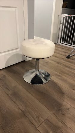 White Spinning Stool