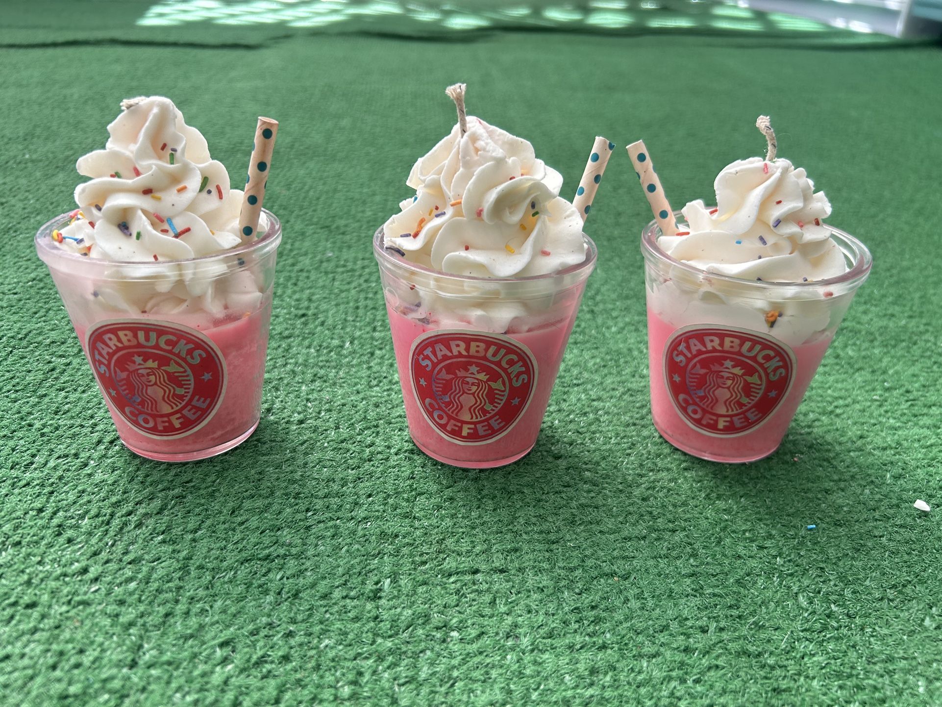 Handmade Starbucks candles