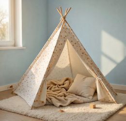 Star Kids' Camping Tent Gold Foil