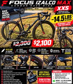 14.5 lb Carbon Road Bike - 𝗙𝗢𝗖𝗨𝗦 𝗜𝗭𝗔𝗟𝗖𝗢 𝗠𝗔𝗫 𝗫𝗫𝗦