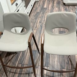 Leather chairs, tall