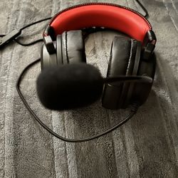 Red And Black Headphones