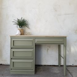 Mid Century Desk W/ Coastal Charm
