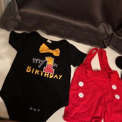 Mickey Mouse My 1st Bday Outfit