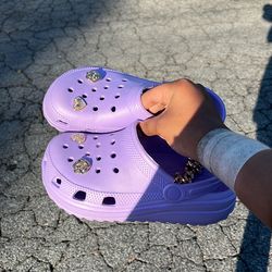 Purple crocs