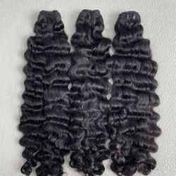 3 RAW CAMBODIAN HUMAN HAIR BUNDLES 30”