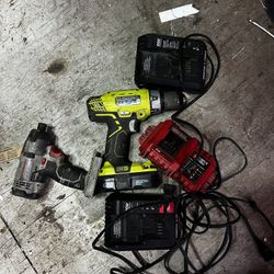2  Cordless Drills And Chargers 
