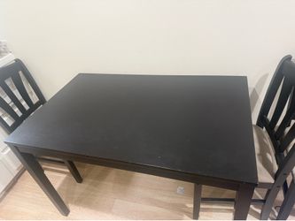 Small Black Dinner Table