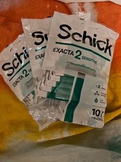 Schick Exacta 2 Sensitive Disposable Razors - Twin Blade, 10 Pack or bundle- Brand New o