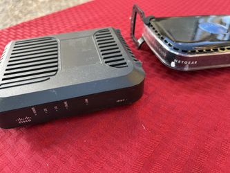 Cisco Cable Modem & Netgear Router Set (Tested Working)