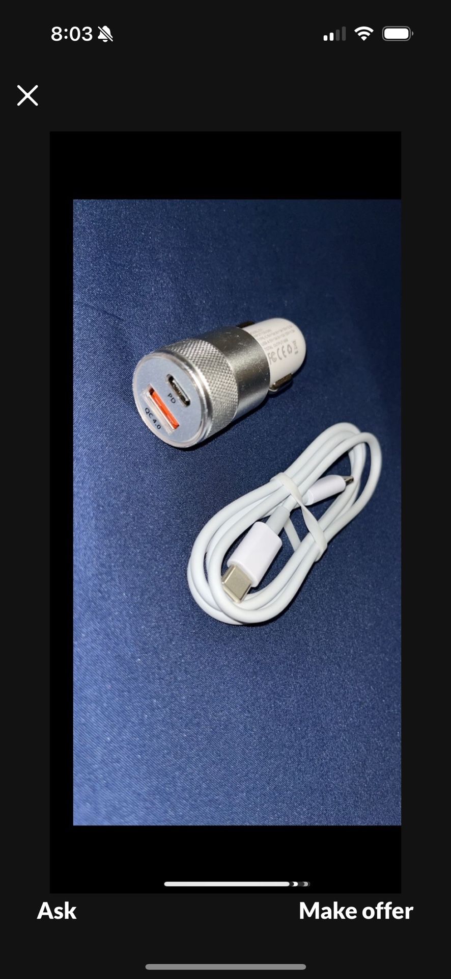 $20 Car iPhone Charging Cable