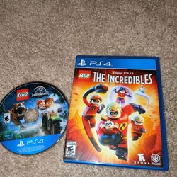 Lego Ps 4 Games  The Incredibles And Jurassic World 