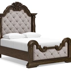Queen Size headboard and footboard rails
