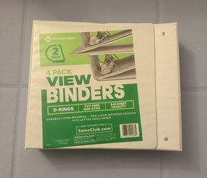 NEW 2-inch School/Organization Binders (D-Rings)