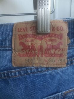 Levis 501 Jeans 35x34
