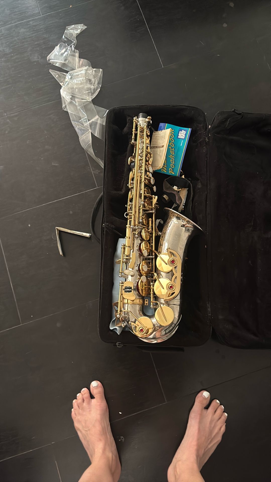 Saxophone used a little bit