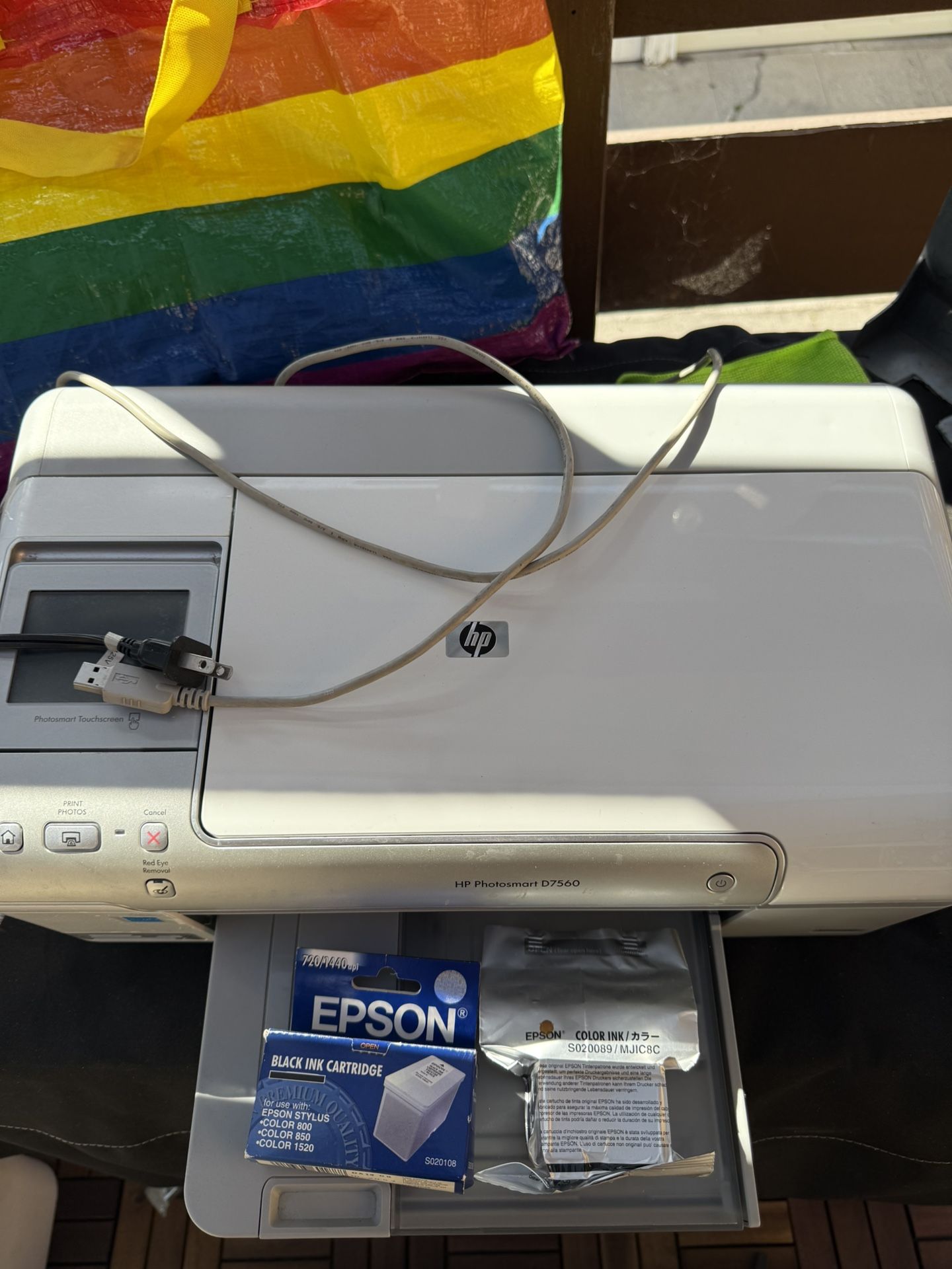 HP Photosmart D7560 Digital Photo Inkjet Printer