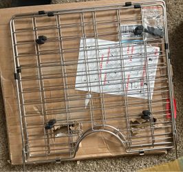 stainless steel kitchen sink bottom protector grid