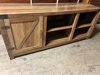 Rustic Farmhouse Wood TV Stand Console