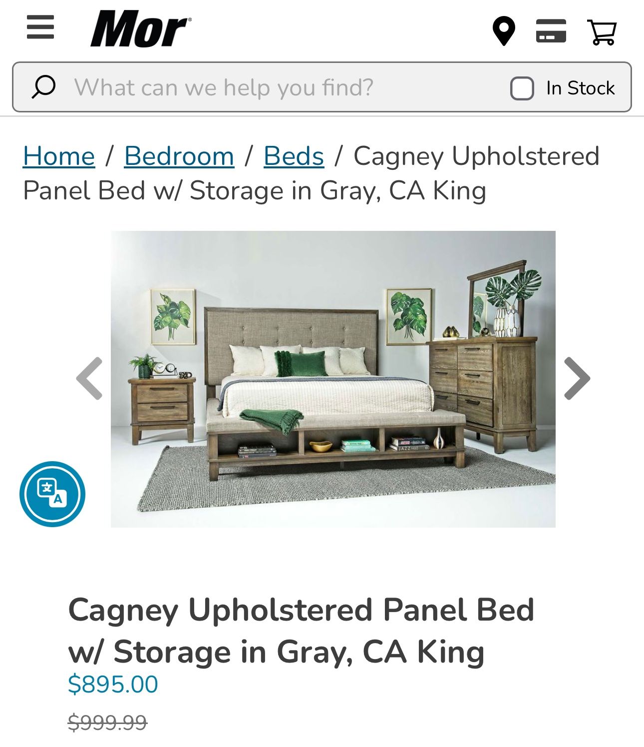 California King Bed Set