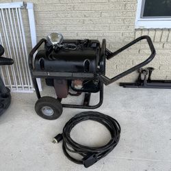 Generator With Extension Cord Working 110 Or 220 V 50 Foot Cord