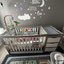 Baby Crib, Baby Crib Mattress, And Mobile Device  