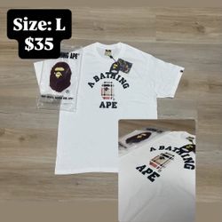 Bape Burberry Shirt LARGE