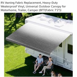 Brand New : RV Awning Fabric Replacement 8ft 