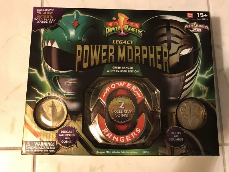 Green/White Power Ranger SDCC 2013 Exclusive 24k Gold Plated Morpher