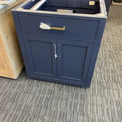29” Bathroom Vanity In Blue Cabinet Only