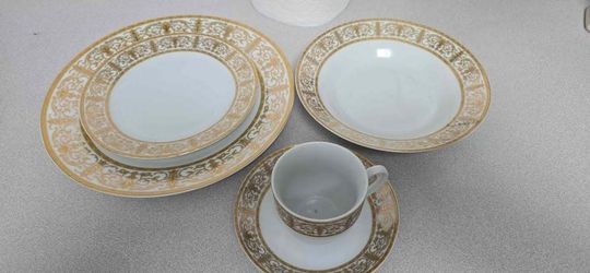 Set Of 8 - Royal Vienna China RVG5 Bowls, Dinner / Salad / Dessert Plate, Cups +