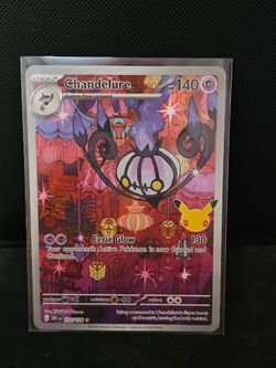 30th Celebration Chandelure Pokemon Card