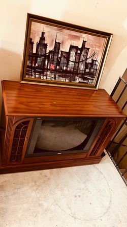 Vintage 1996 RCA ColorTrak Plus 27" Console CRT TV – Great for Retro Gaming!