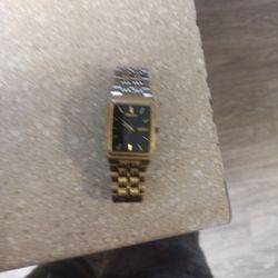 VINTAGE SEIKO TANK WATCH 7N39-5A39 BLACK FACE - FITS UP TO 7 1/2" WRIST - BBA25B
