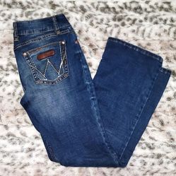 Wrangler Women's Dark Blue Boot Cut Jeans