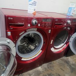 LG SET STEAM WASHER AND ELECTRIC DRYER