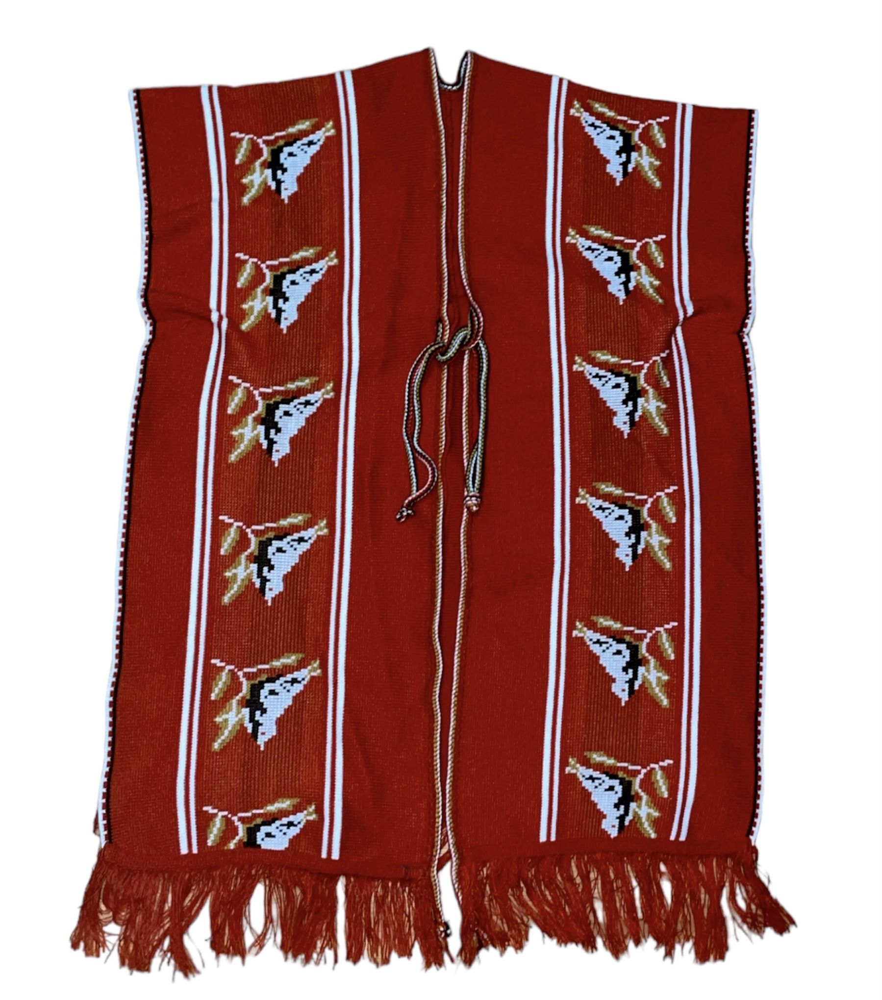 Oklahoma Lightning & Mountain Wool Poncho